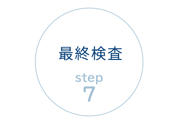 画像：Step7　最終検査